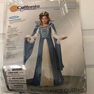 Girls renaissance queen costume